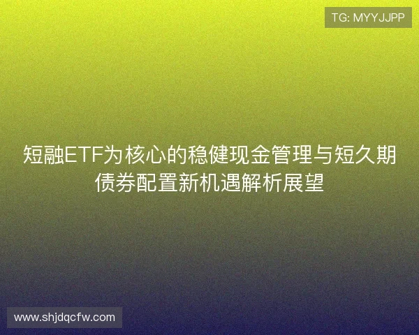 短融ETF为核心的稳健现金管理与短久期债券配置新机遇解析展望